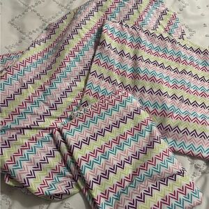 Chevron Zigzag Twin Sheet Set - Multicolor